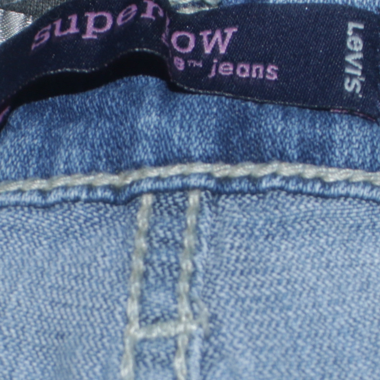 Levi's Women Blue Superlow Bootcut Jeans Size 8 Regular Fit