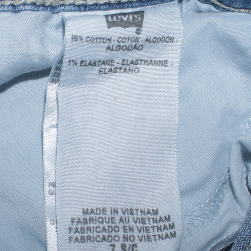 Levi's Women Blue Superlow Bootcut Jeans Size 8 Regular Fit