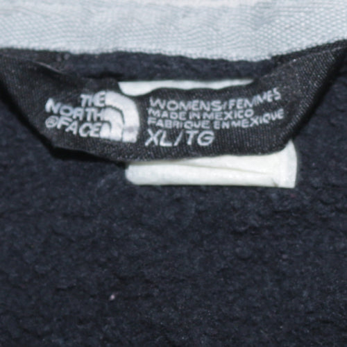 The North Face Womens Black Pullover Hoodie XL Warm Logo Fleece