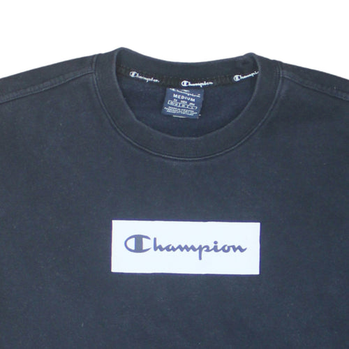 Champion Men's Black Medium Pullover Logo Sweatshirt