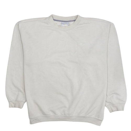 Reebok Men's Beige Crew Neck Pullover Sweatshirt Size M