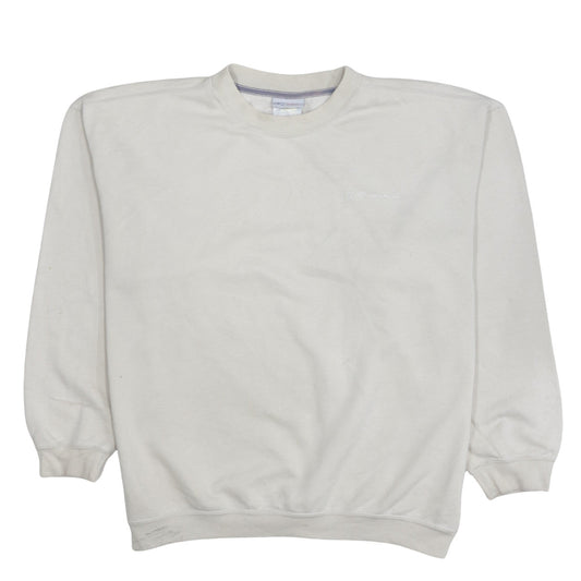 Reebok Men's Beige Crew Neck Pullover Sweatshirt Size M