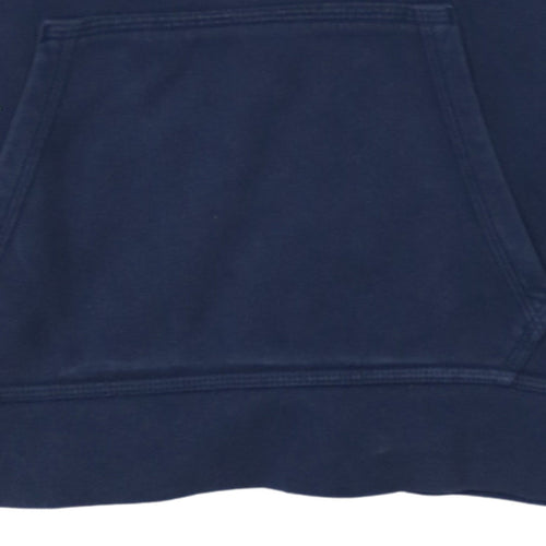 Nike Boys Navy Blue Pullover Hoodie L 12-13 Years Cotton Blend