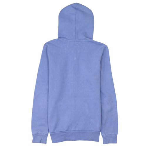 Puma Women Blue Full Zip Hoodie UK 12 Cotton Blend Casual