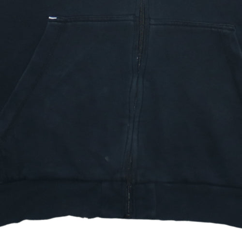 Adidas Men's Black Full Zip Logo Hoodie Size L