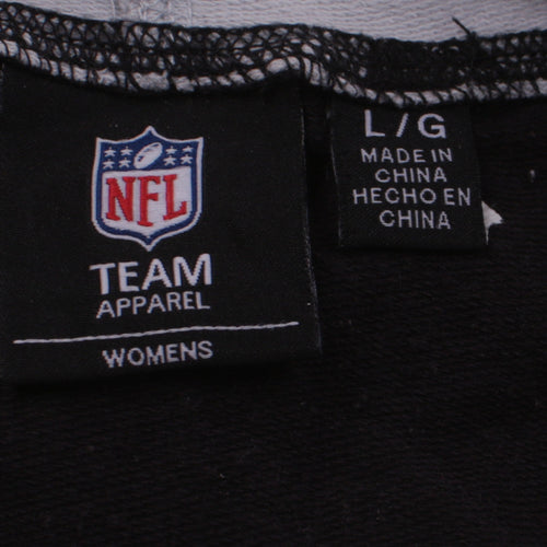 NFL Team Apparel Raiders Grey Black Men's L Pullover Hoodie