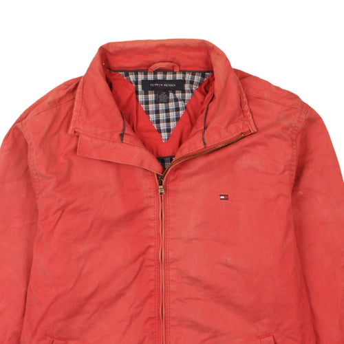 Tommy Hilfiger Men’s Red Cotton Bomber Jacket Size S