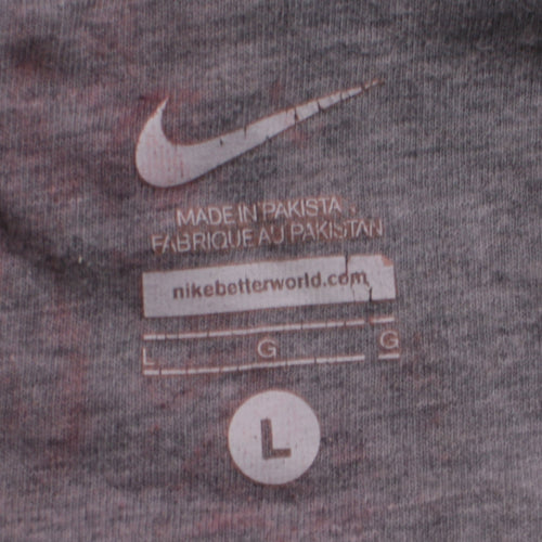 Nike Men's Black Full Zip Logo Hoodie L Regular Fit