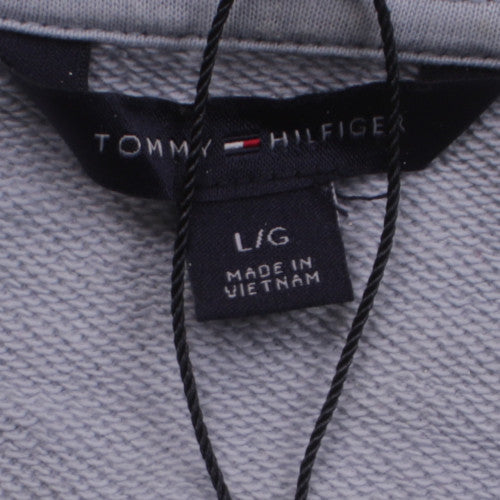 Tommy Hilfiger Women’s Grey 1/2 Zip Pullover Sweatshirt Size L