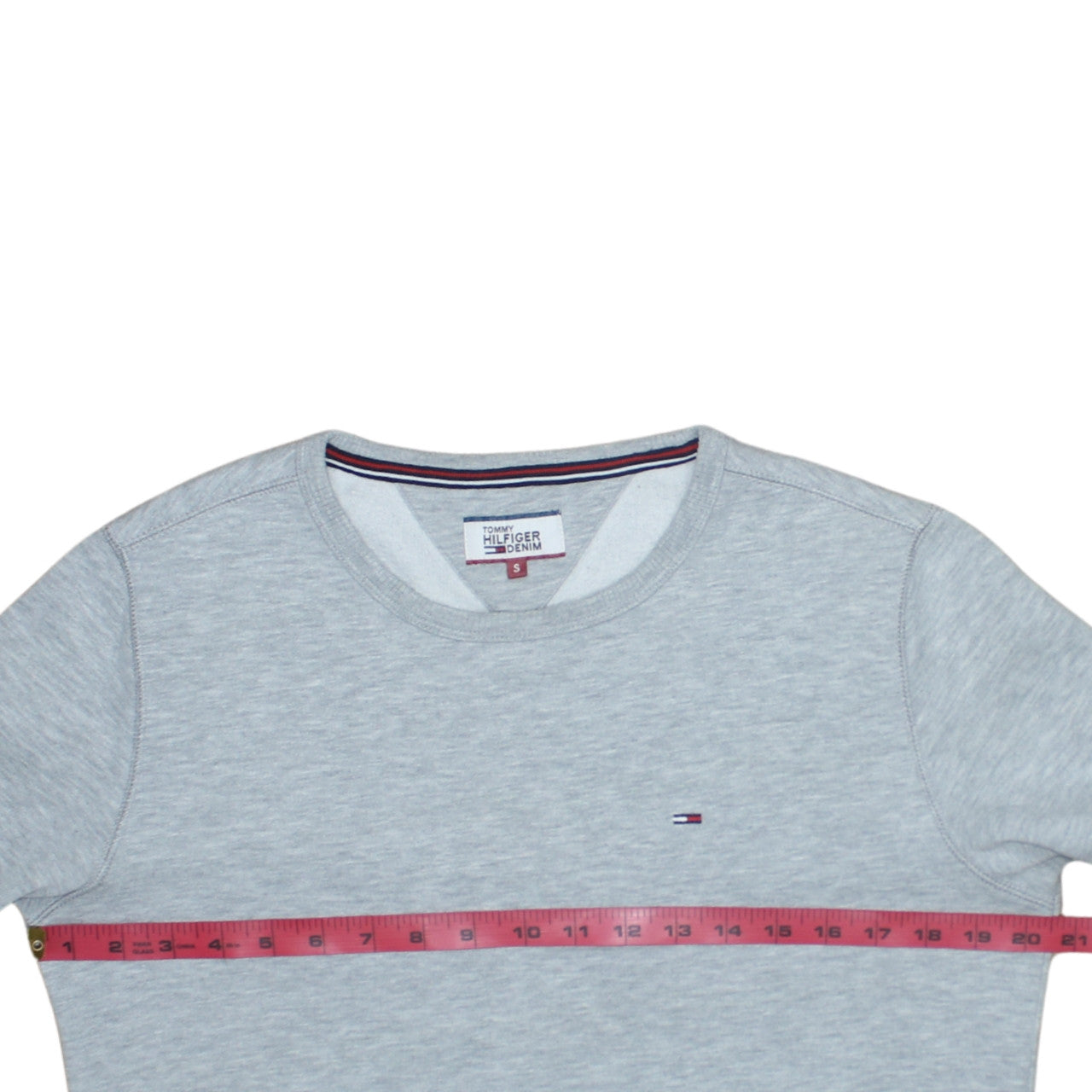 Tommy Hilfiger Men's Grey Crew Neck Sweatshirt Size S Classic Fit