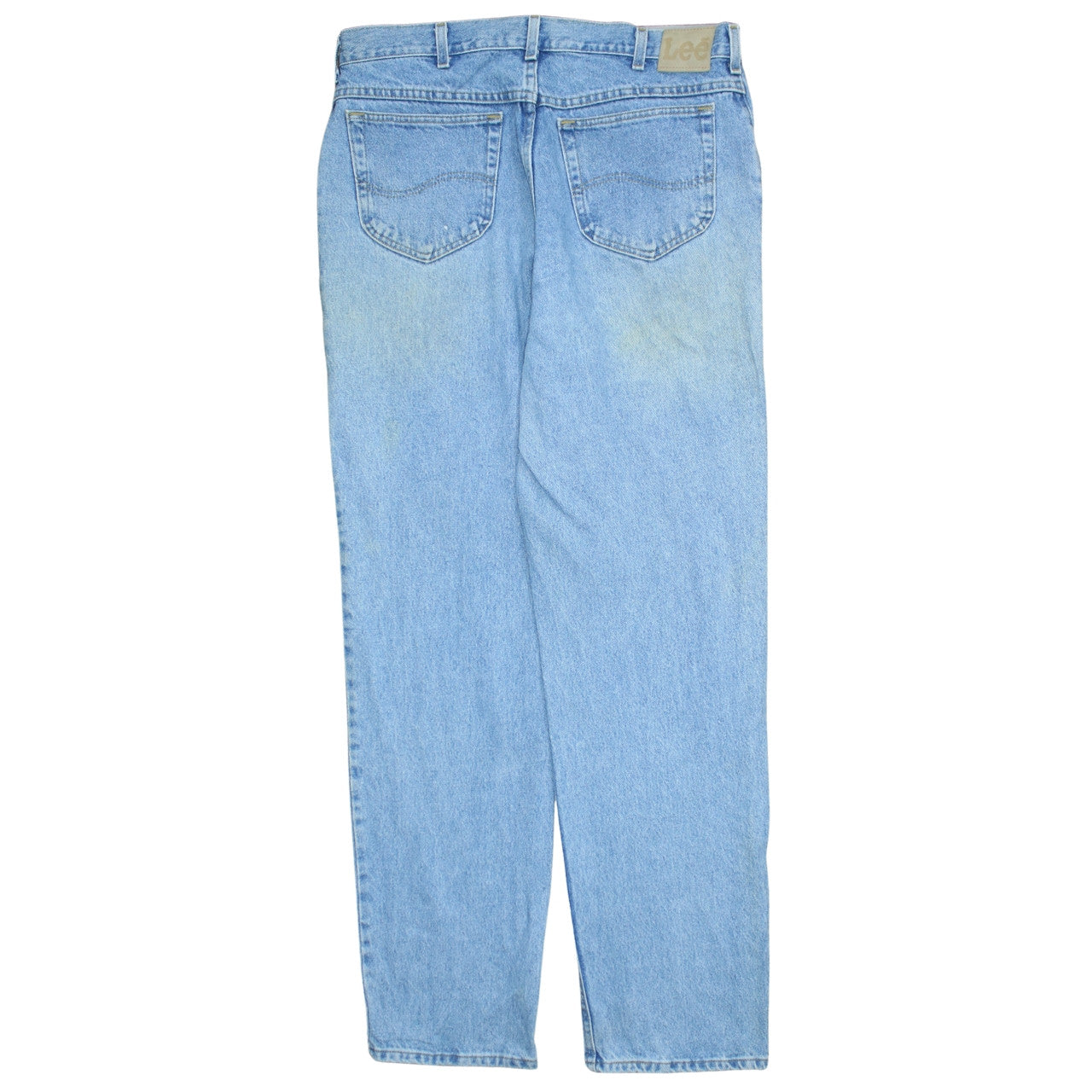 Lee Men’s Blue 38x34 Straight Leg Denim Jeans Cotton