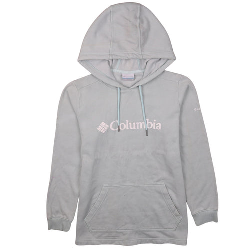 Columbia Womens Light Grey Hooded Pullover Sweatshirt Size M