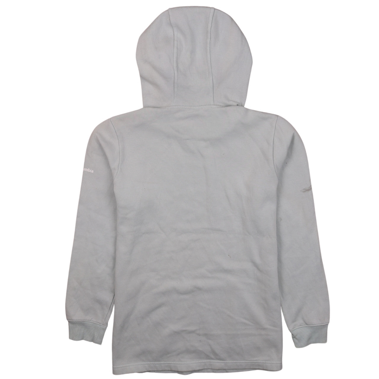 Columbia Womens Light Grey Hooded Pullover Sweatshirt Size M