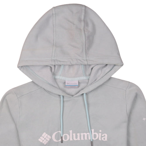 Columbia Womens Light Grey Hooded Pullover Sweatshirt Size M