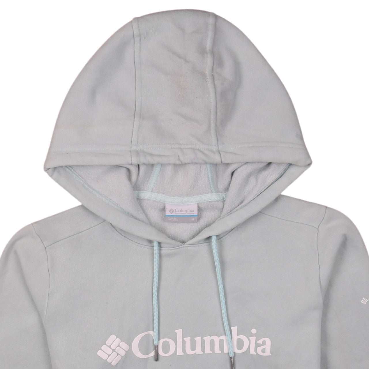 Columbia Womens Light Grey Hooded Pullover Sweatshirt Size M