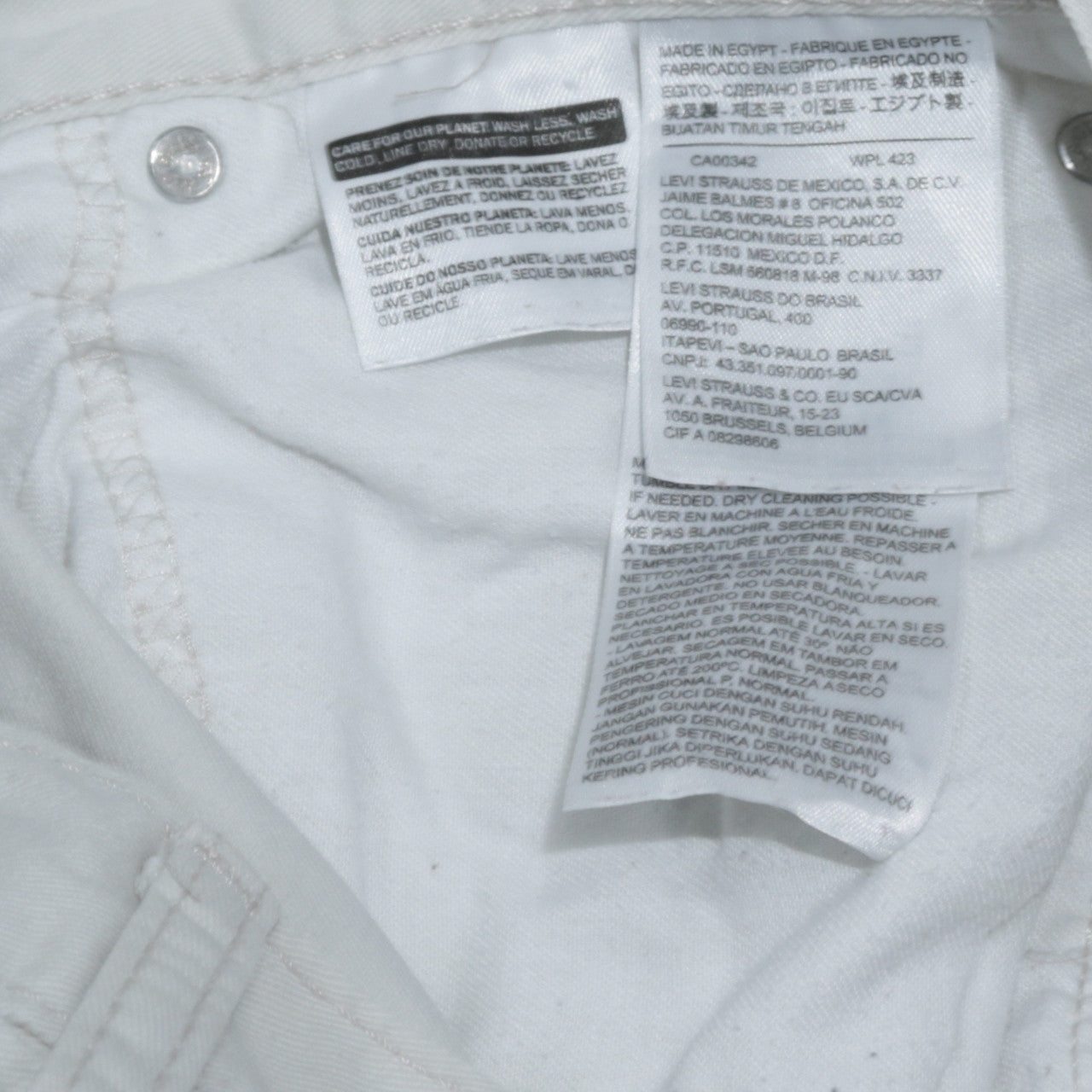 Levi's Women's White 721 High Rise Skinny Jeans Size 30