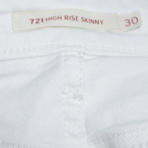 Levi's Women's White 721 High Rise Skinny Jeans Size 30