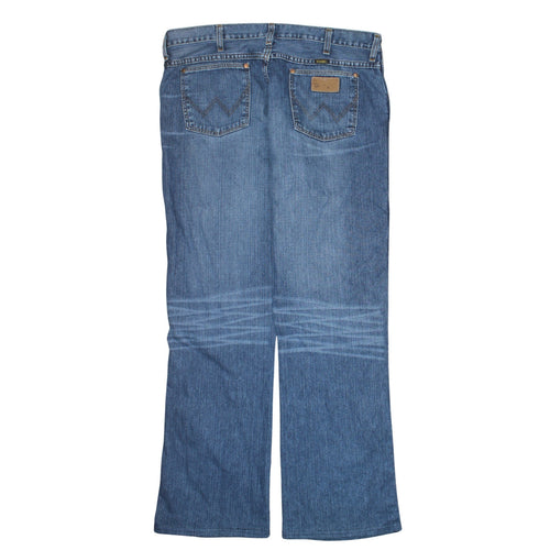 Wrangler Men's Blue Straight Leg Jeans 36W 34L Regular Fit