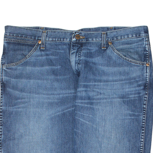 Wrangler Men's Blue Straight Leg Jeans 36W 34L Regular Fit