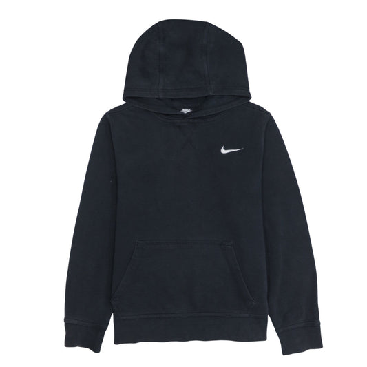 Nike Boys Black Pullover Hoodie 12-13 Years Fleece Lined Sweatshirt