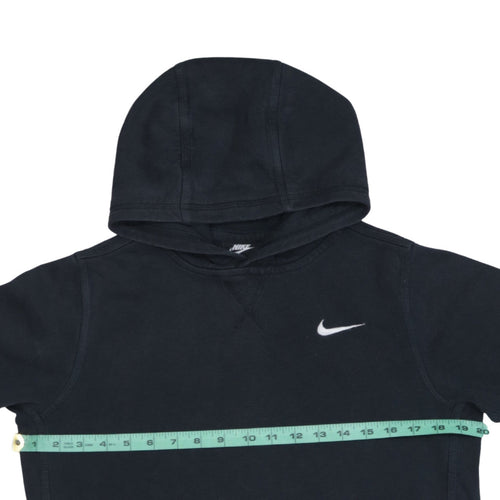 Nike Boys Black Pullover Hoodie 12-13 Years Fleece Lined Sweatshirt