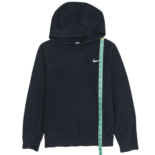 Nike Boys Black Pullover Hoodie 12-13 Years Fleece Lined Sweatshirt