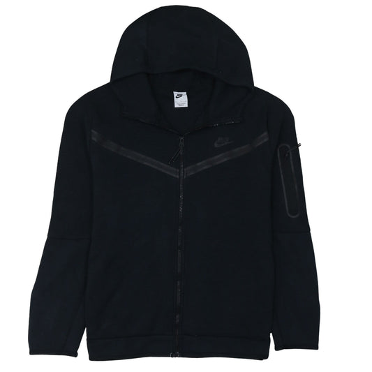 Nike Men's Black XL Full Zip Hoodie Cotton Blend