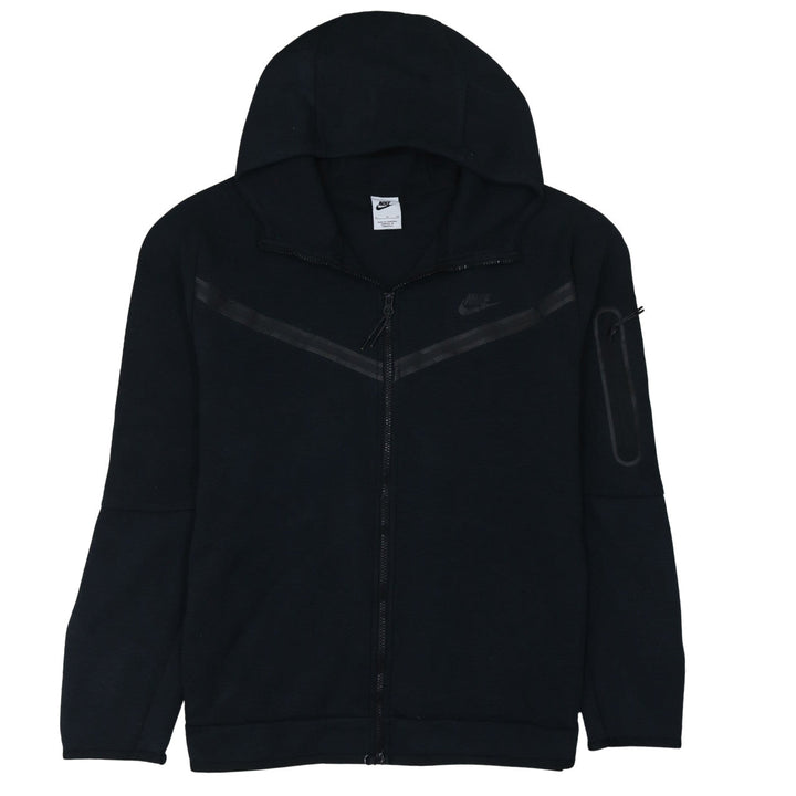 Nike Men's Black XL Full Zip Hoodie Cotton Blend