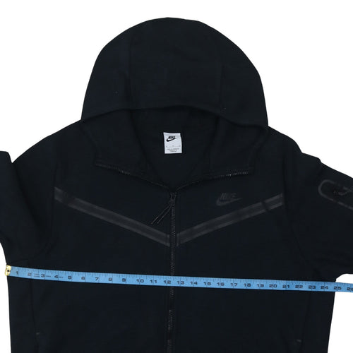 Nike Men's Black XL Full Zip Hoodie Cotton Blend