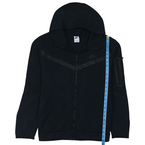 Nike Men's Black XL Full Zip Hoodie Cotton Blend