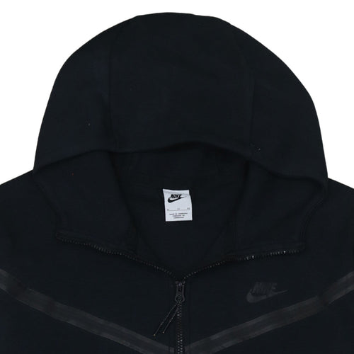 Nike Men's Black XL Full Zip Hoodie Cotton Blend