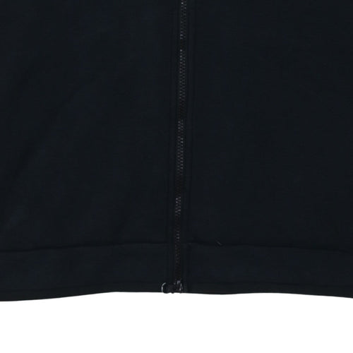 Nike Men's Black XL Full Zip Hoodie Cotton Blend