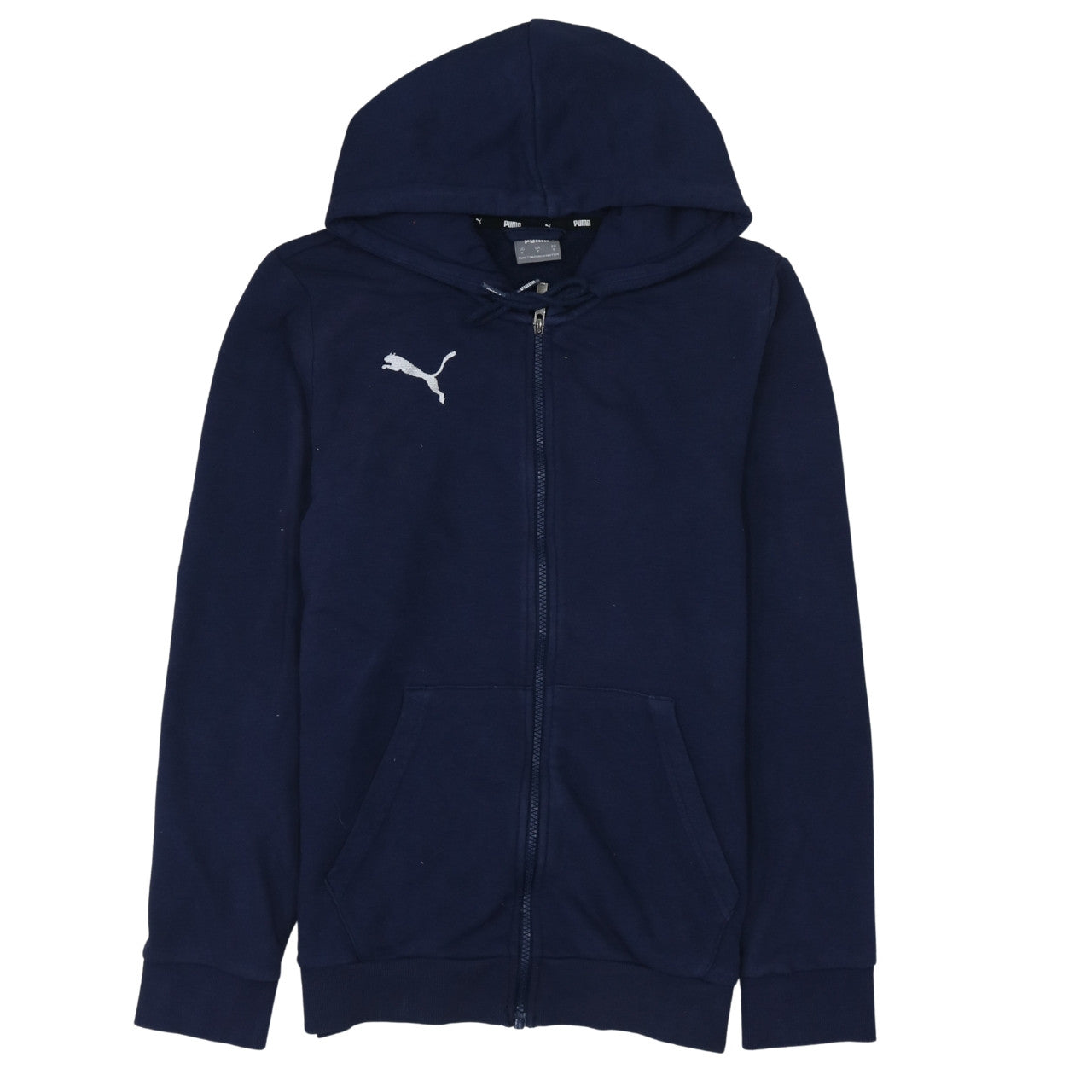 Puma Men's Blue Full Zip Hoodie Small Regular Fit Sportswear