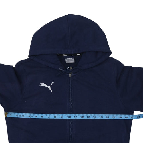 Puma Men's Blue Full Zip Hoodie Small Regular Fit Sportswear