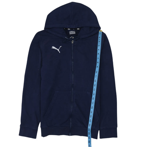 Puma Men's Blue Full Zip Hoodie Small Regular Fit Sportswear