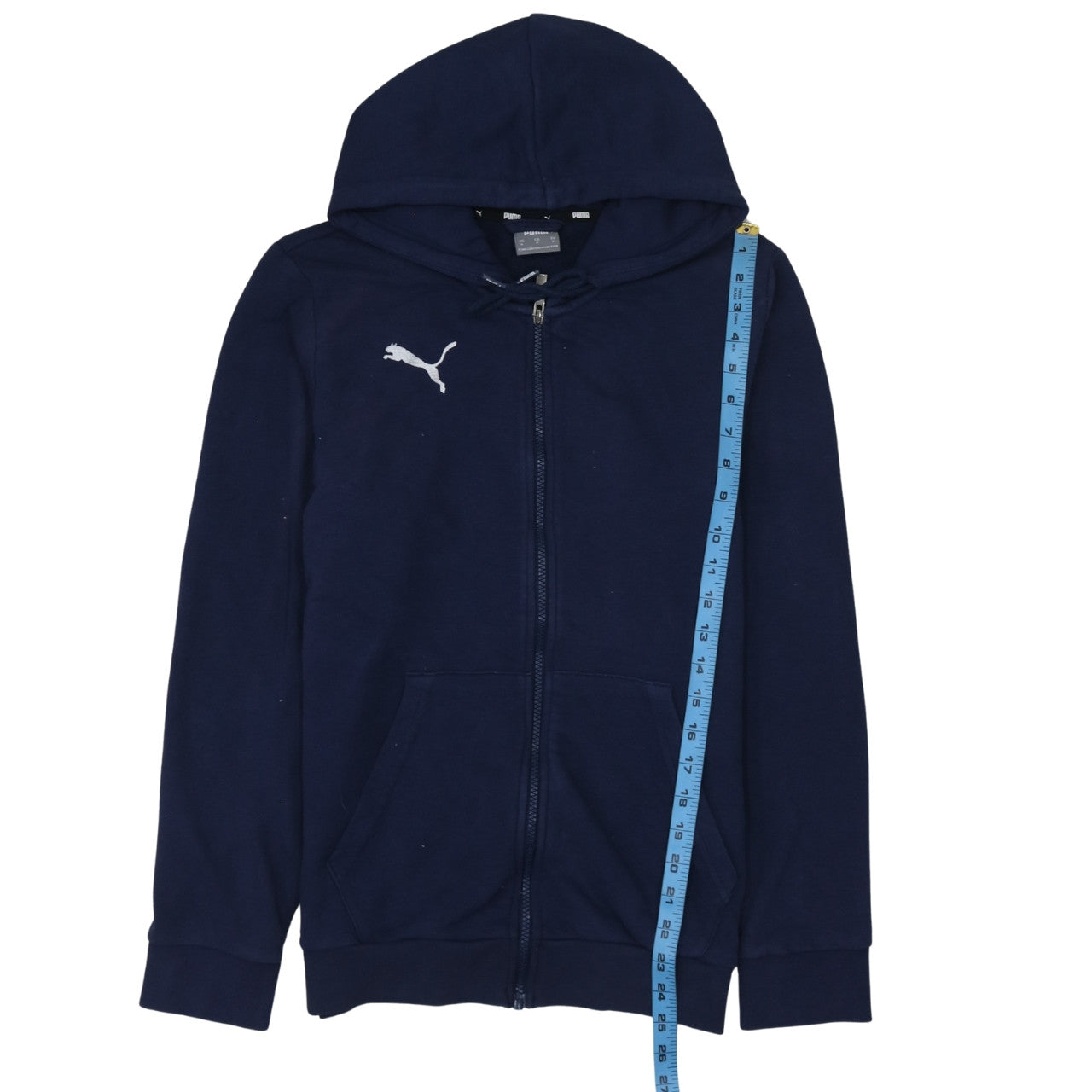 Puma Men's Blue Full Zip Hoodie Small Regular Fit Sportswear