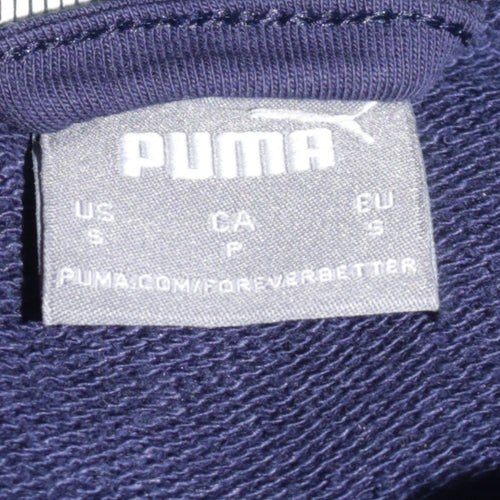 Puma Men's Blue Full Zip Hoodie Small Regular Fit Sportswear