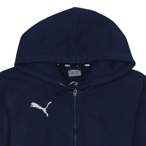 Puma Men's Blue Full Zip Hoodie Small Regular Fit Sportswear