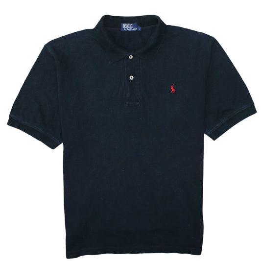 Polo Ralph Lauren Men's Black Cotton Short Sleeve Polo Shirt L