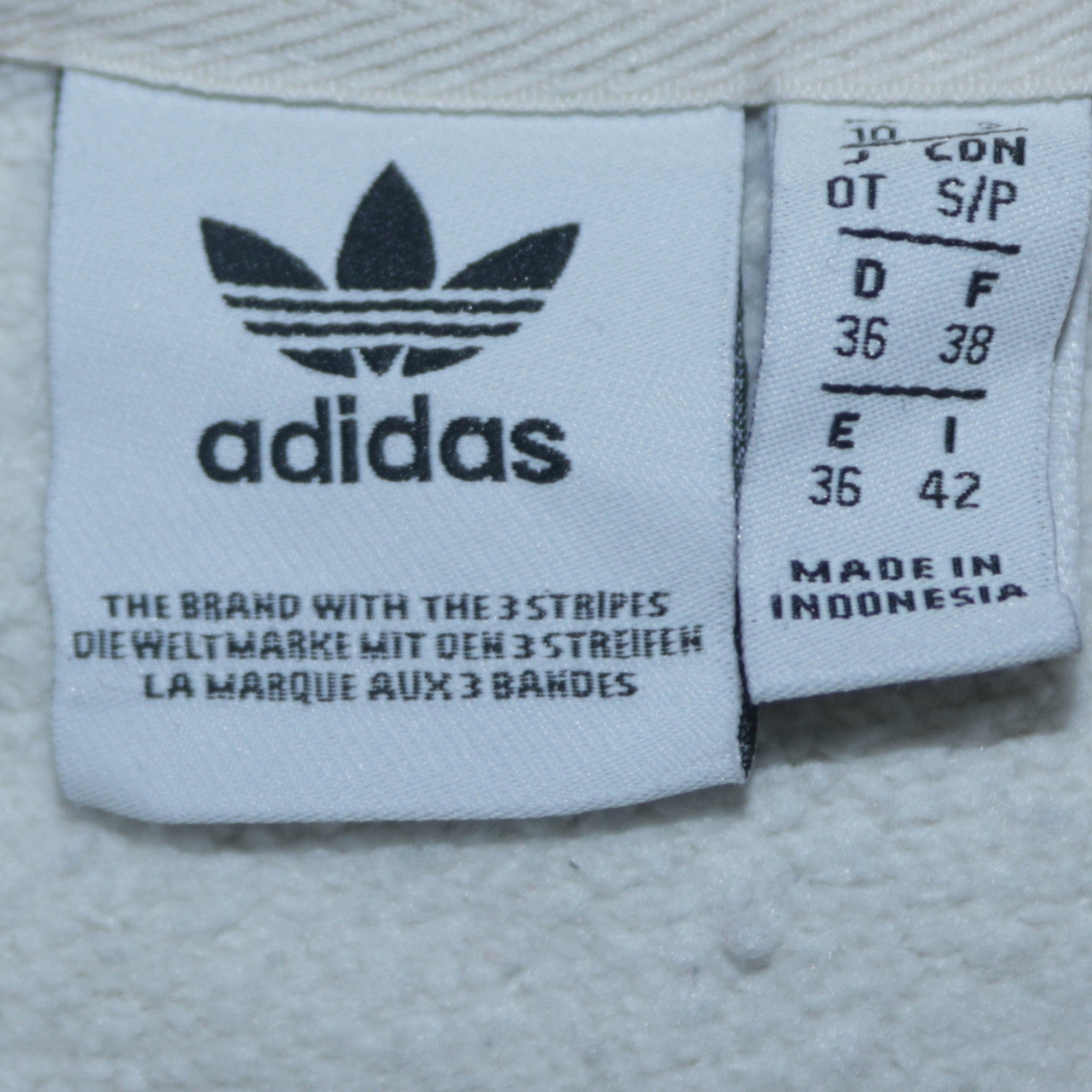 Adidas Women’s Beige Pullover Hoodie Size 10 Relaxed Fit Fleece