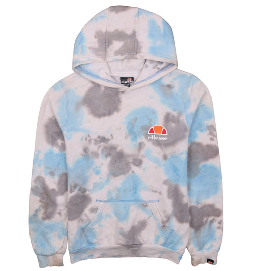 Ellesse Boys Blue Tie-Dye Pullover Hoodie 12-13 Years Cotton Blend