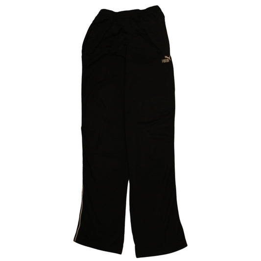 Puma Men’s Black Straight Leg Sweatpants S Polyester