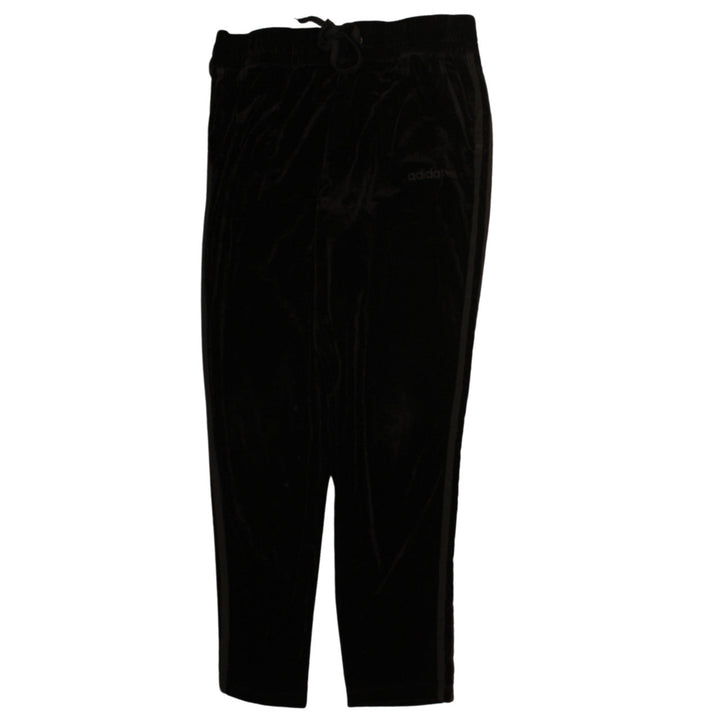 Adidas Women’s Black Velvet Straight Leg Trousers 3XL