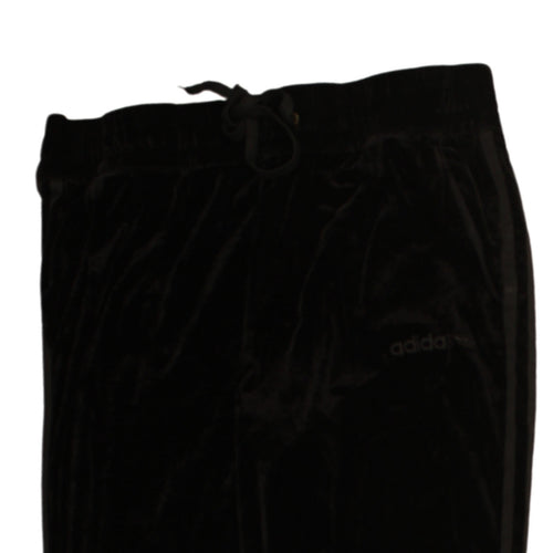 Adidas Women’s Black Velvet Straight Leg Trousers 3XL