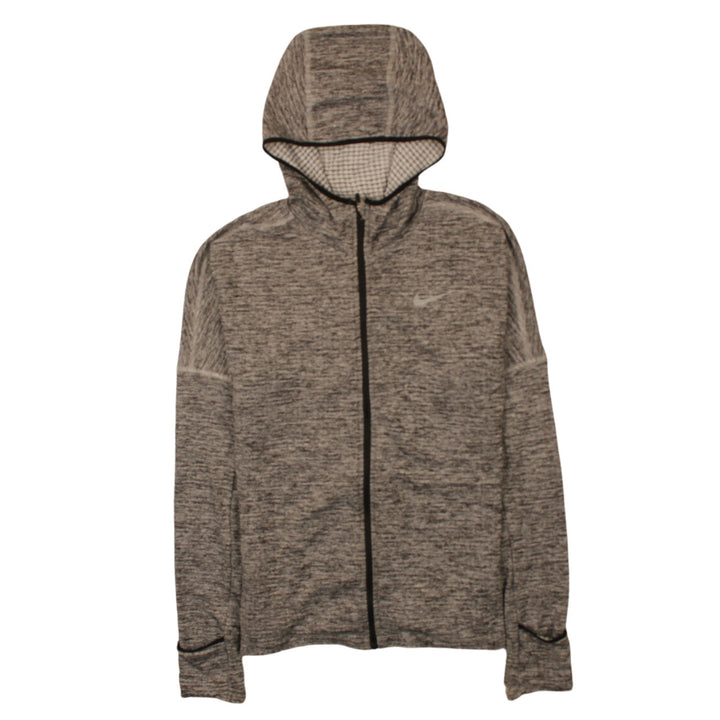 Nike Womens Grey Full Zip Hoodie XS Dri-FIT Lightweight Sportswear
