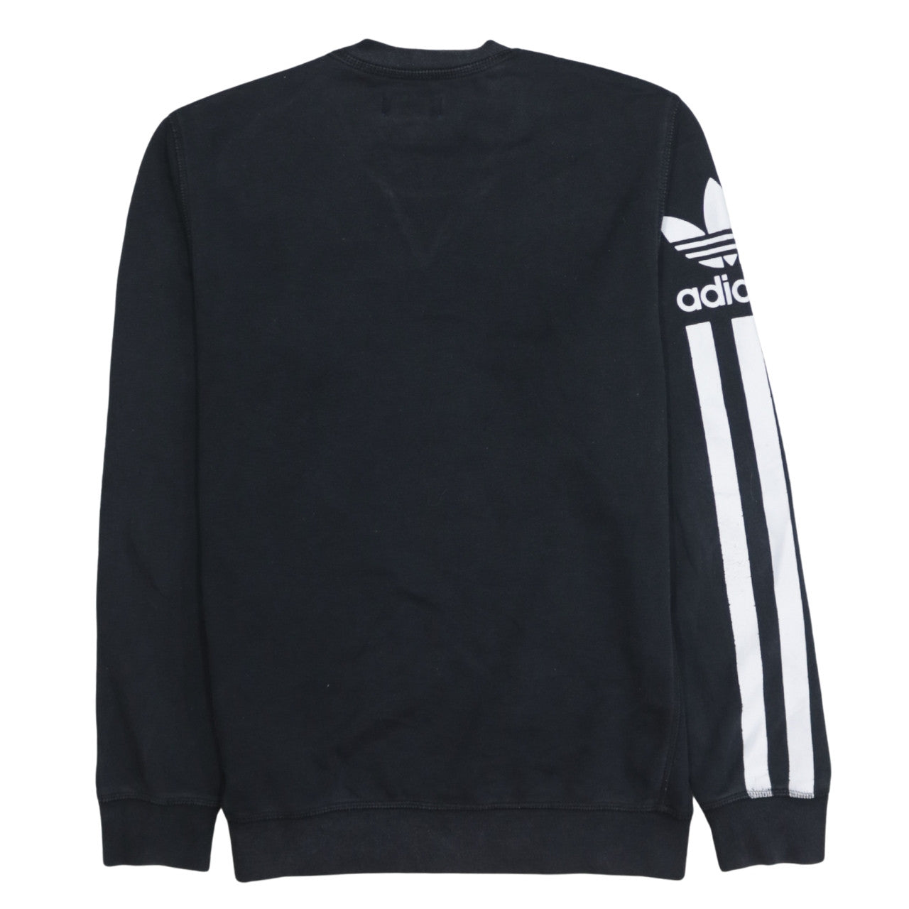 Adidas Men's Black Graphic Logo Crew Neck Sweatshirt Size S