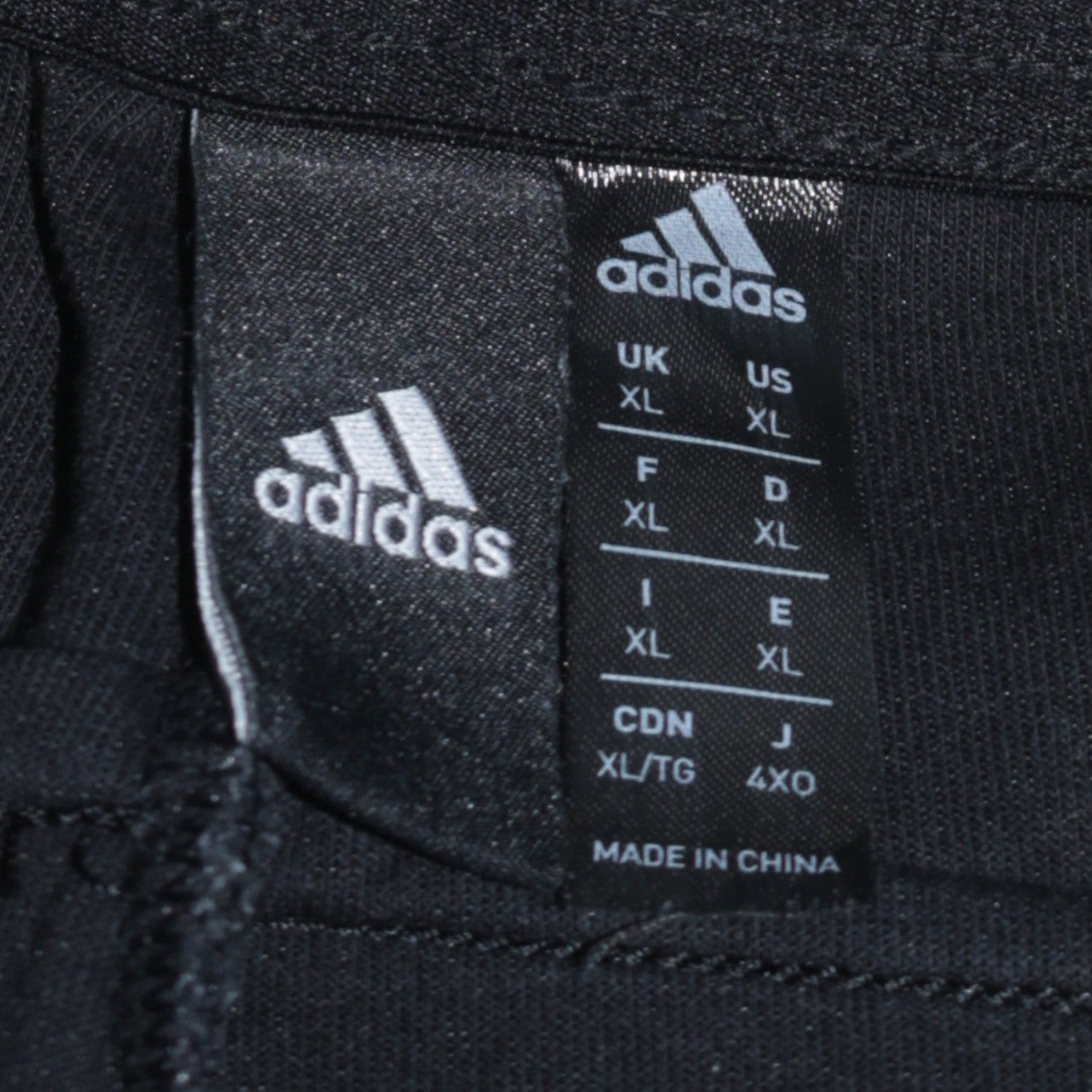 adidas Men’s Black XL Jogger Sweatpants Tapered Stretch
