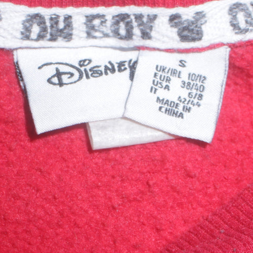 Disney Women's Red Mickey Mouse Pullover Sweatshirt Size 10/12