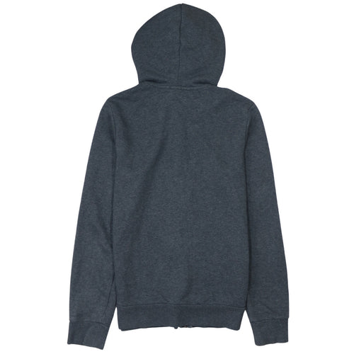 Adidas Women’s Charcoal Full Zip Hoodie M 12-14 Pink Logo