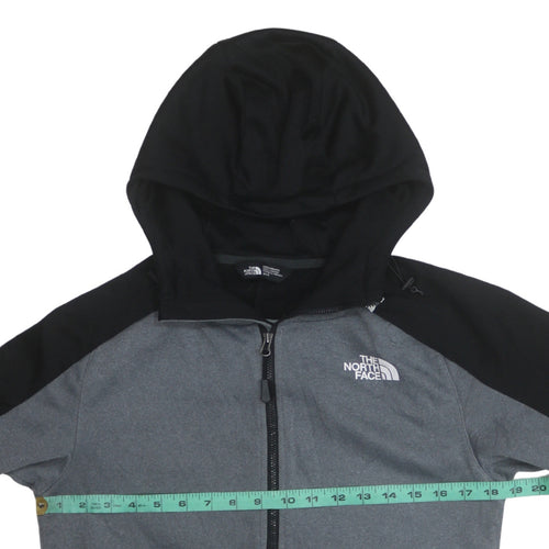 The North Face Men's Grey Full Zip Hooded Fleece Hoodie XS